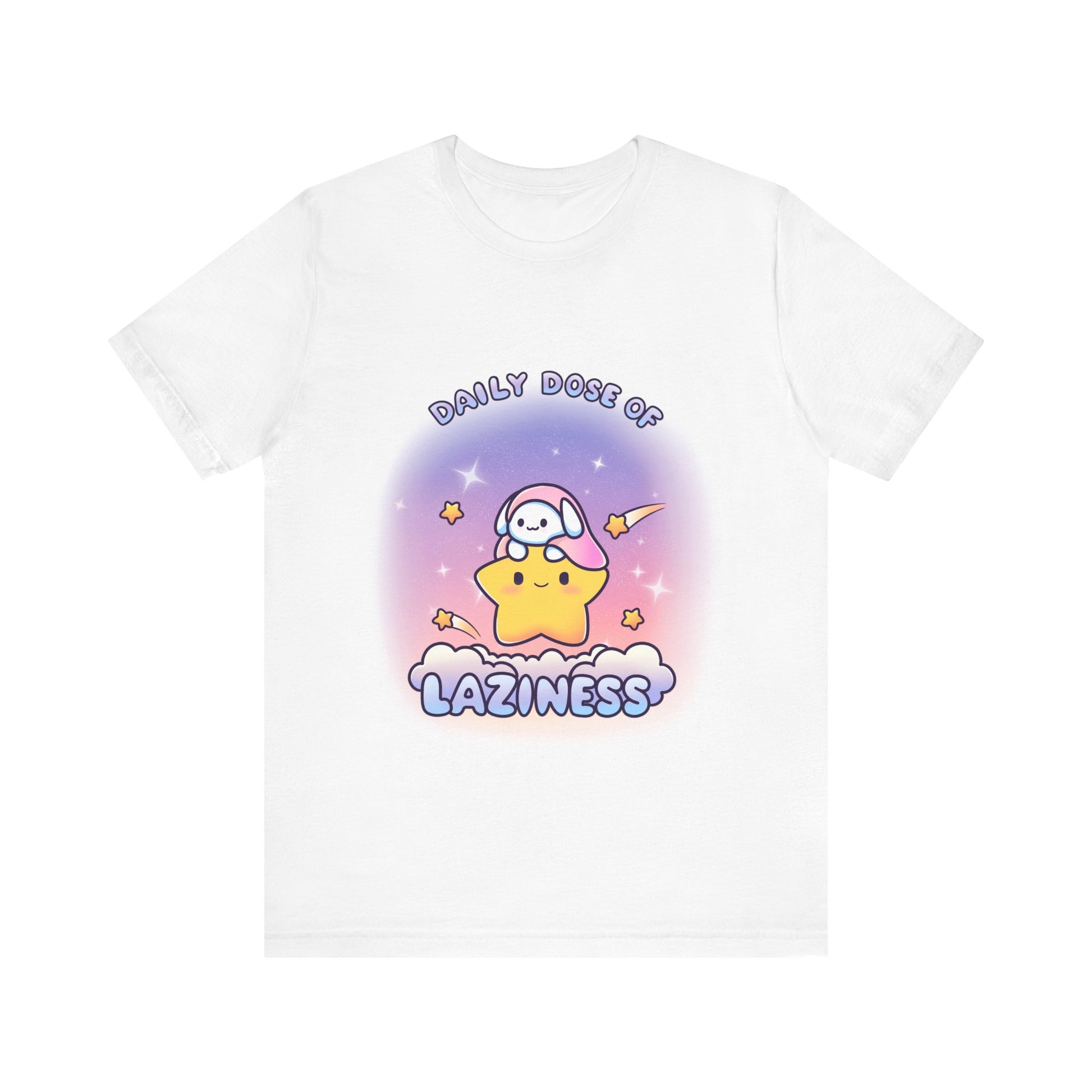 Daily Dose of Laziness Tee, Cute Relaxed Fit T Shirt - Pink X Holic