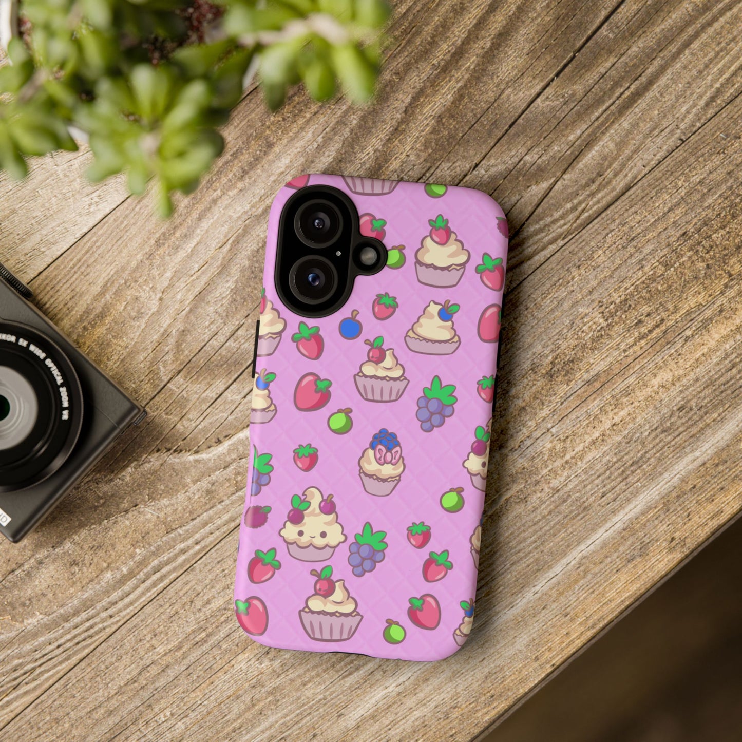 Pink Fruit Cakes Phone Case