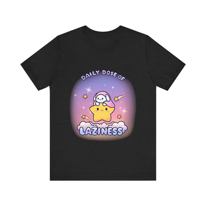 Daily Dose of Laziness Tee, Cute Relaxed Fit T Shirt - Pink X Holic