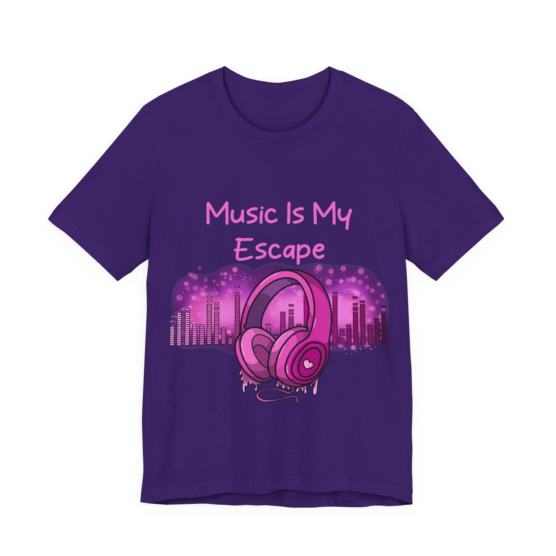 Music Is My Escape Music Lover T Shirt - Pink X Holic