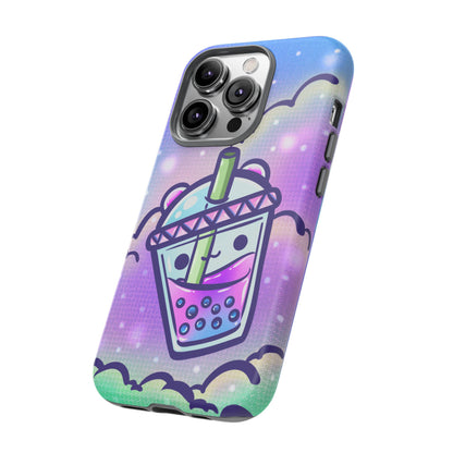 Sparkly Clouds Boba Phone Case