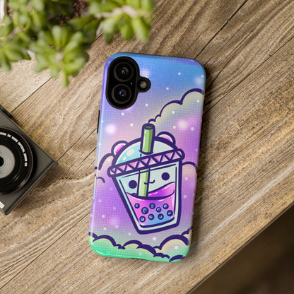 Sparkly Clouds Boba Phone Case