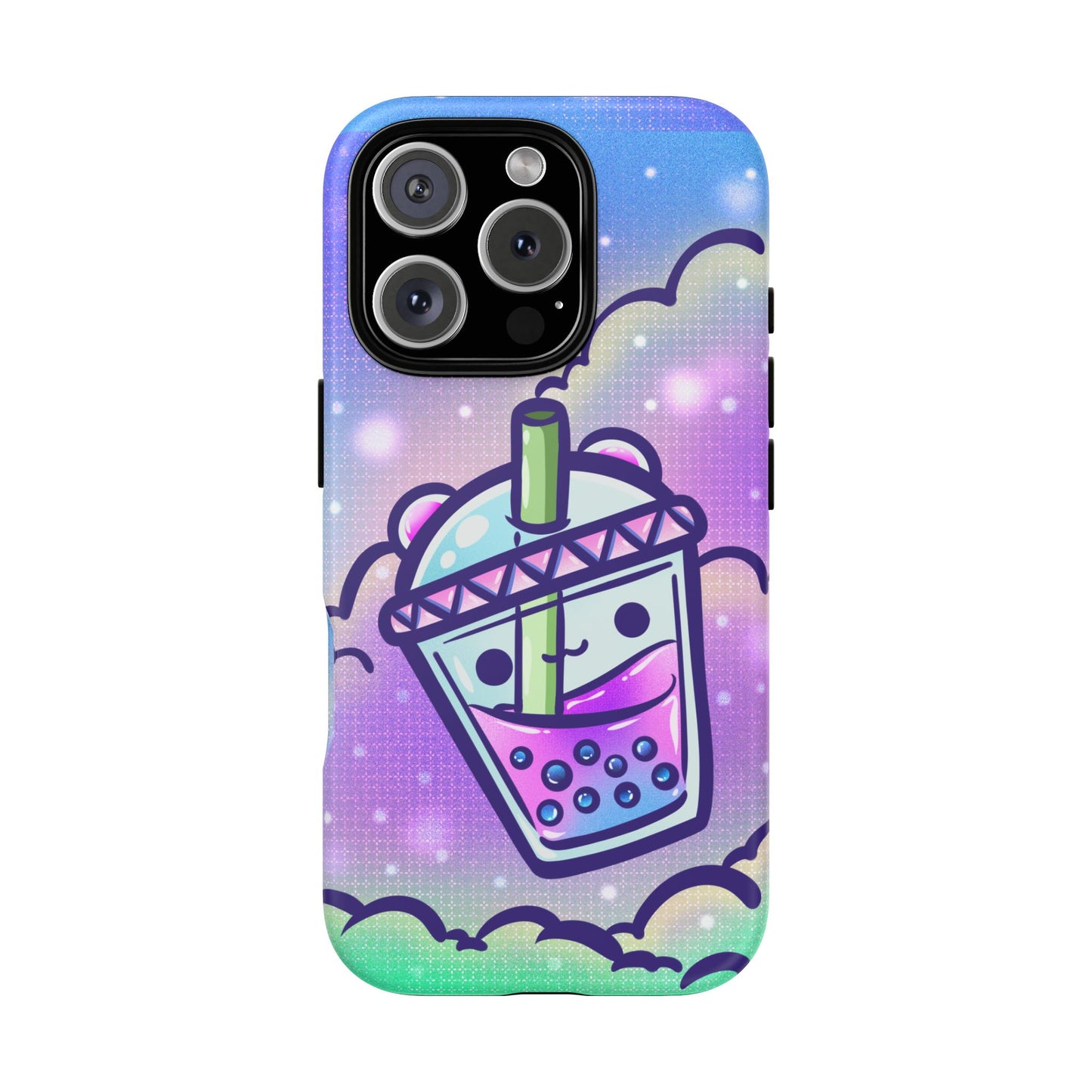 Sparkly Clouds Boba Phone Case