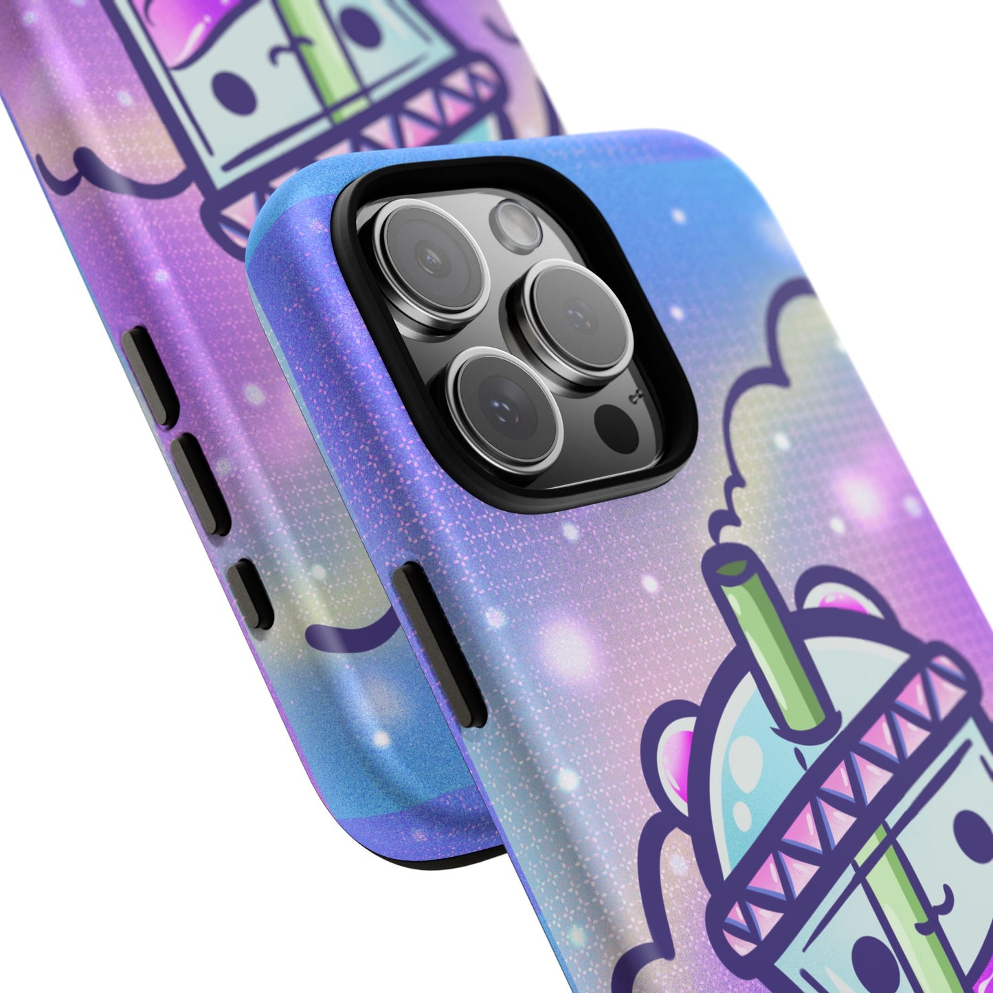 Sparkly Clouds Boba Phone Case