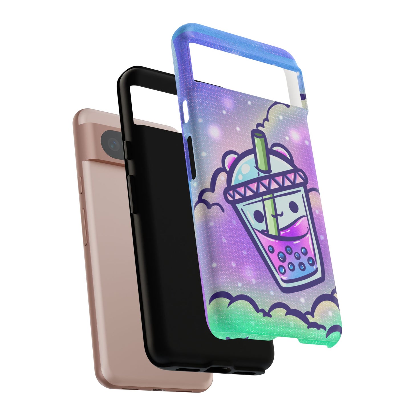 Sparkly Clouds Boba Phone Case