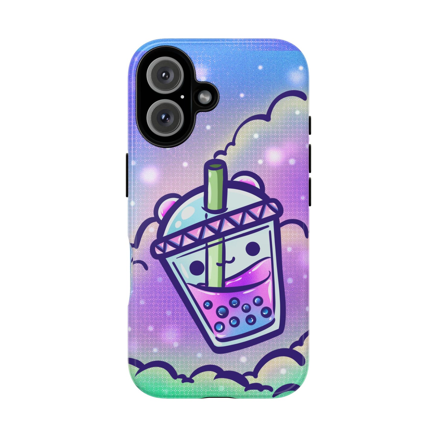 Sparkly Clouds Boba Phone Case