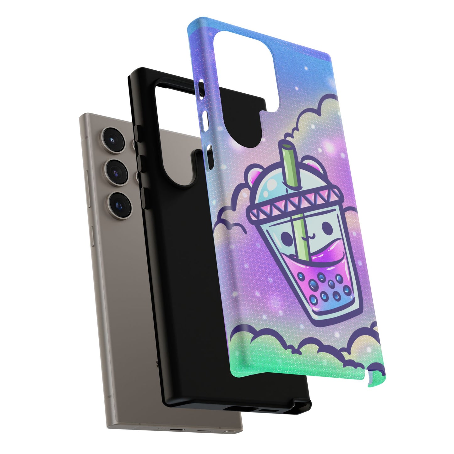 Sparkly Clouds Boba Phone Case