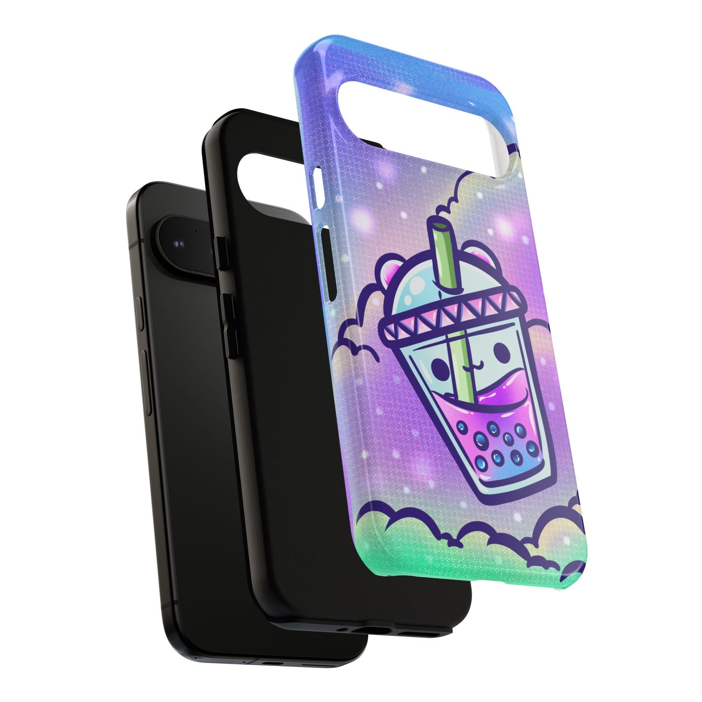 Sparkly Clouds Boba Phone Case