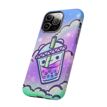 Sparkly Clouds Boba Phone Case