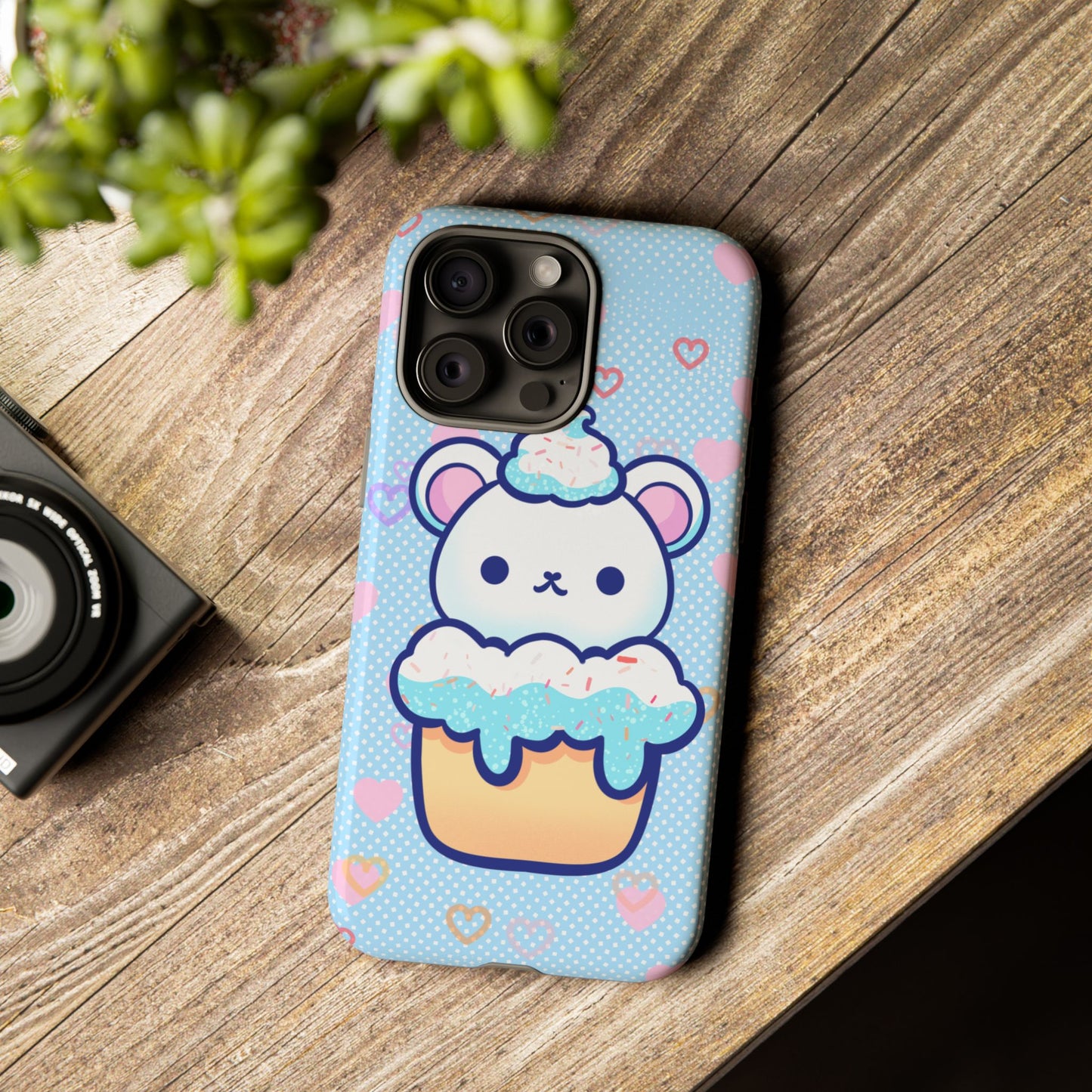 Frosty Cupcake Bear Phone Case