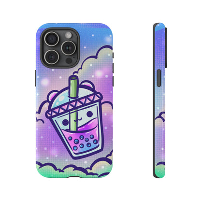 Sparkly Clouds Boba Phone Case