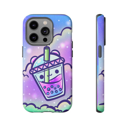 Sparkly Clouds Boba Phone Case