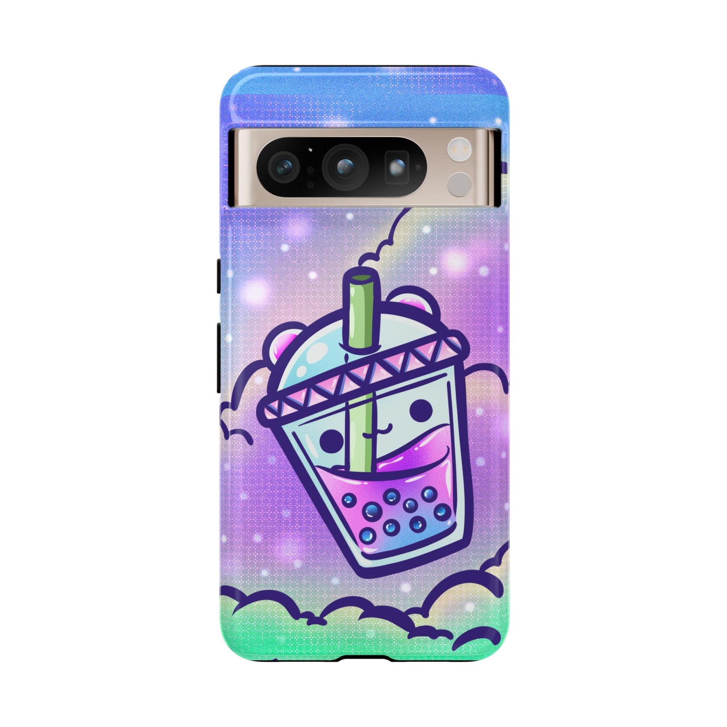 Sparkly Clouds Boba Phone Case