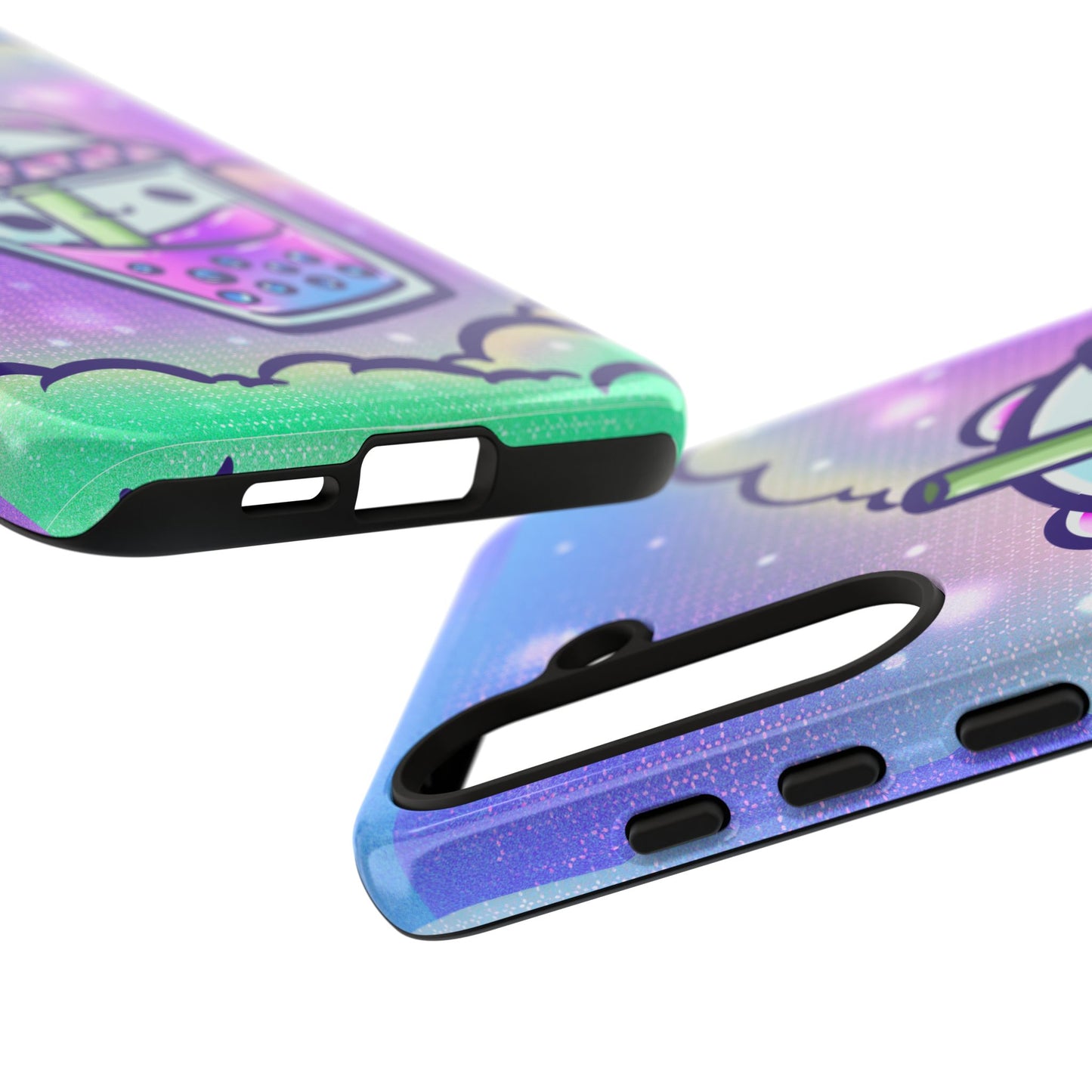 Sparkly Clouds Boba Phone Case