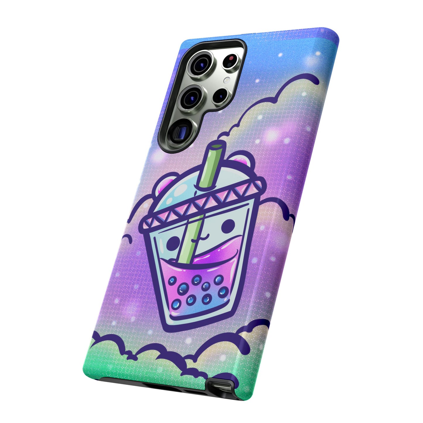 Sparkly Clouds Boba Phone Case