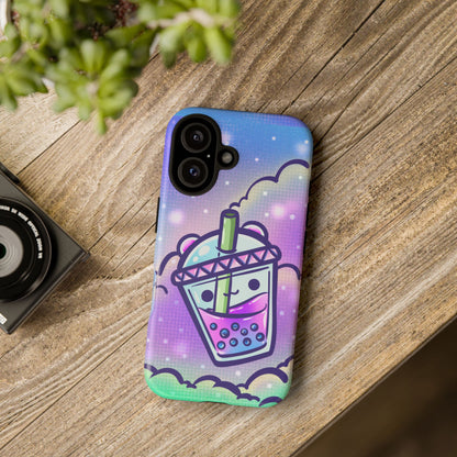 Sparkly Clouds Boba Phone Case