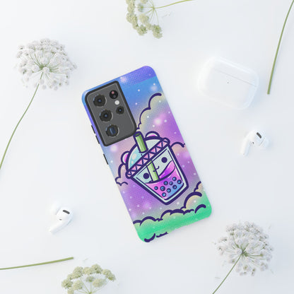 Sparkly Clouds Boba Phone Case