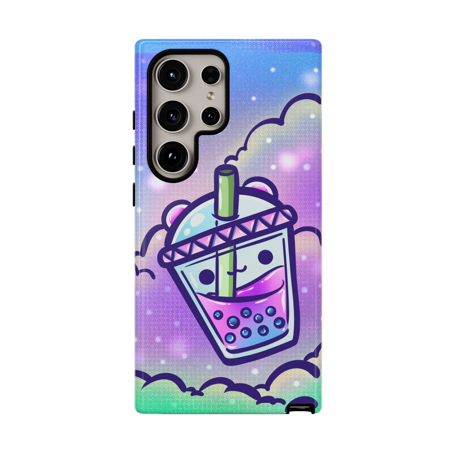 Sparkly Clouds Boba Phone Case