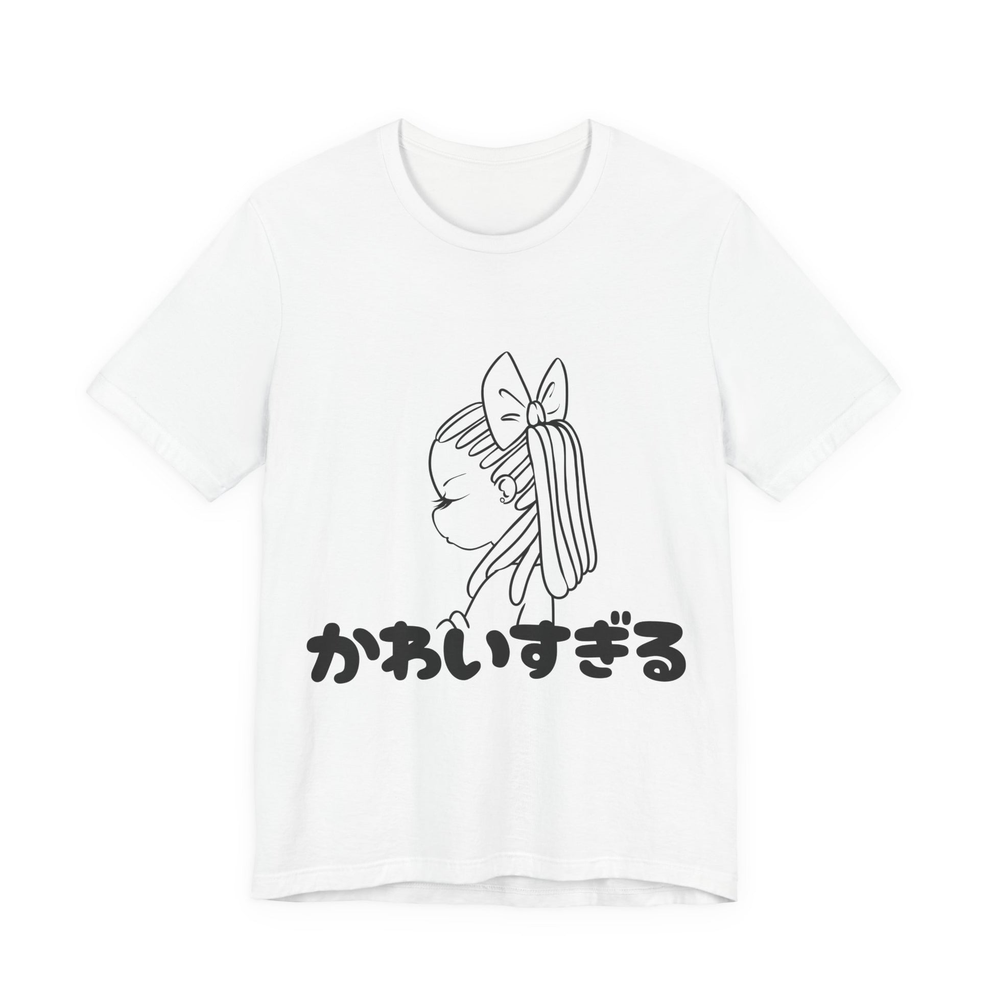 Kawaii Girl with Braids Too Cute in Japanese T Shirt - Pink X Holic