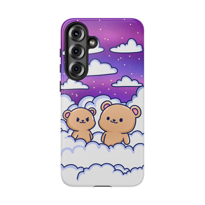 Cloud Cubs Cute Bears on Cloudy Night Sky Phone Case
