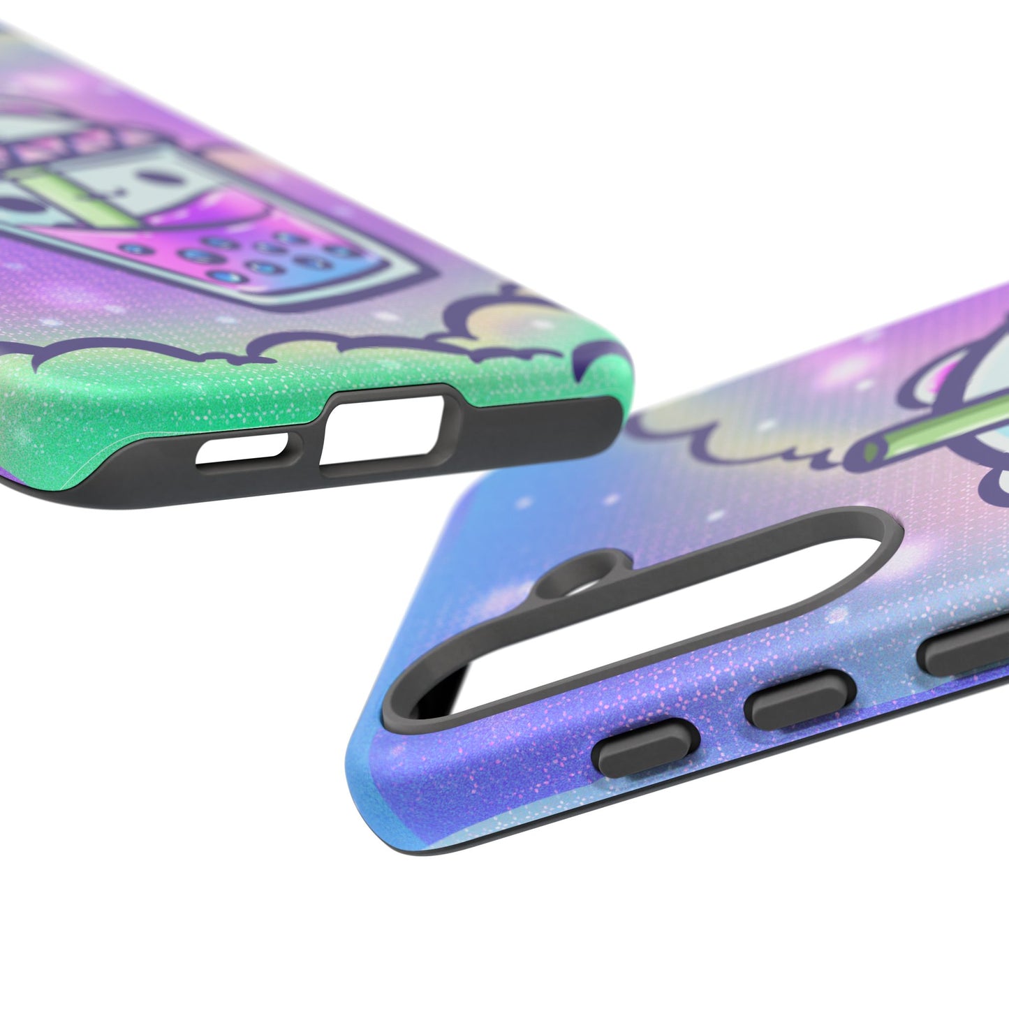 Sparkly Clouds Boba Phone Case