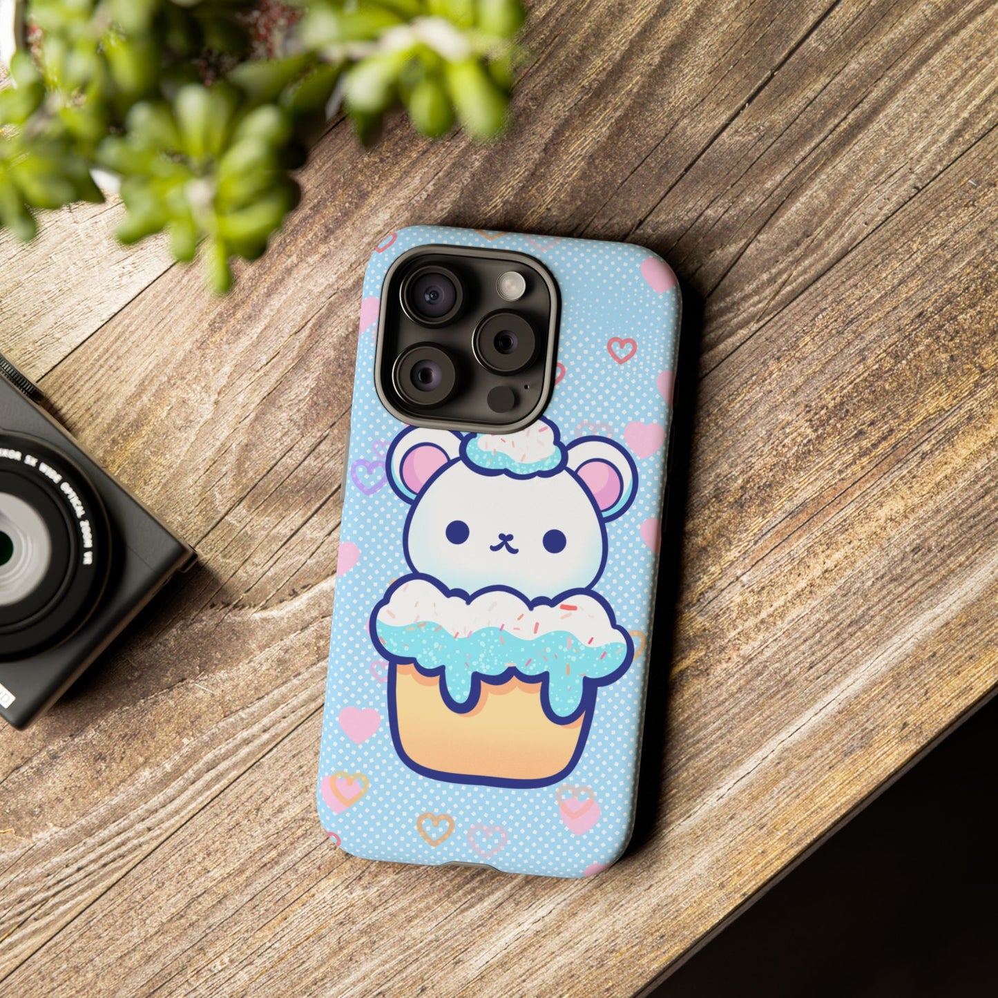 Frosty Cupcake Bear Phone Case
