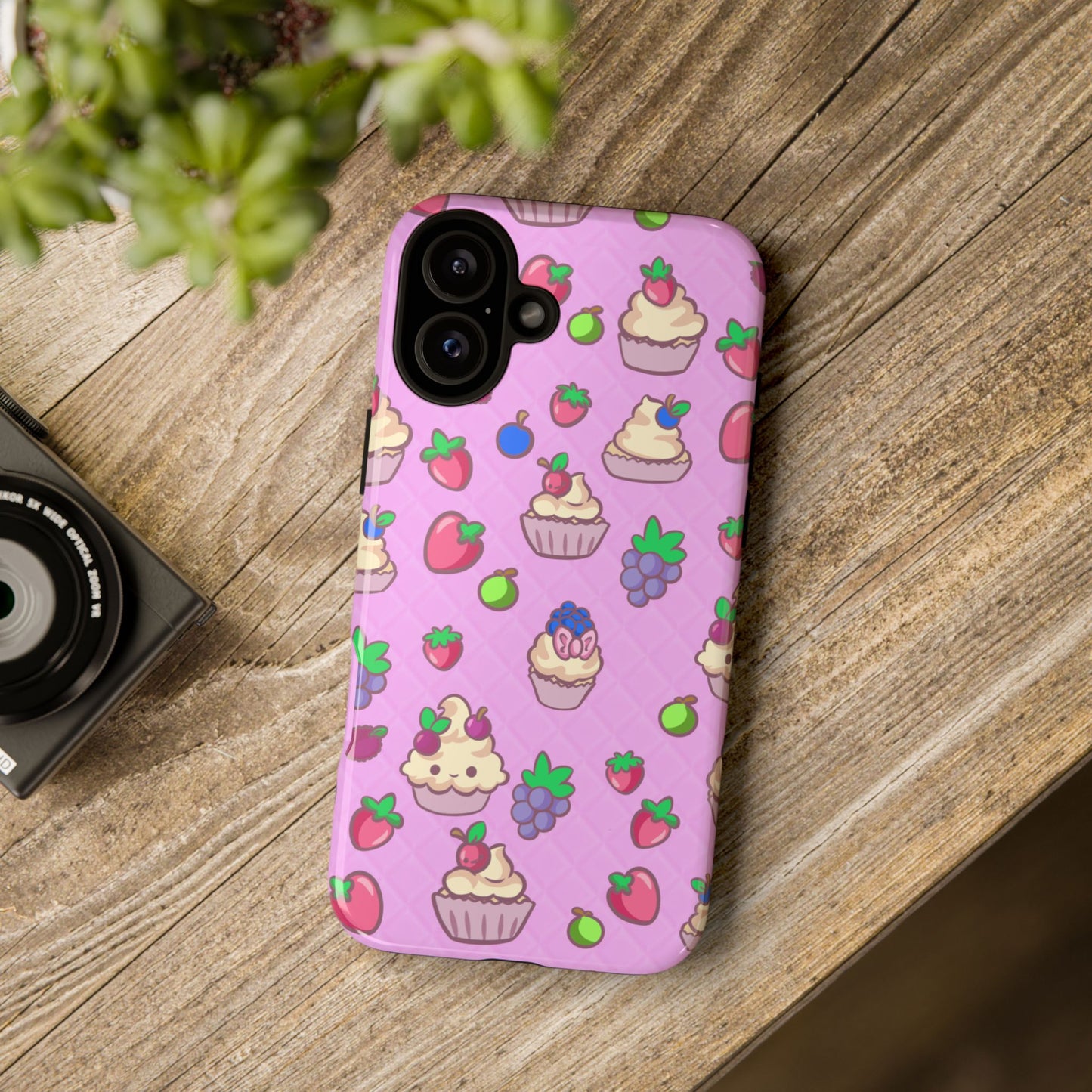 Pink Fruit Cakes Phone Case