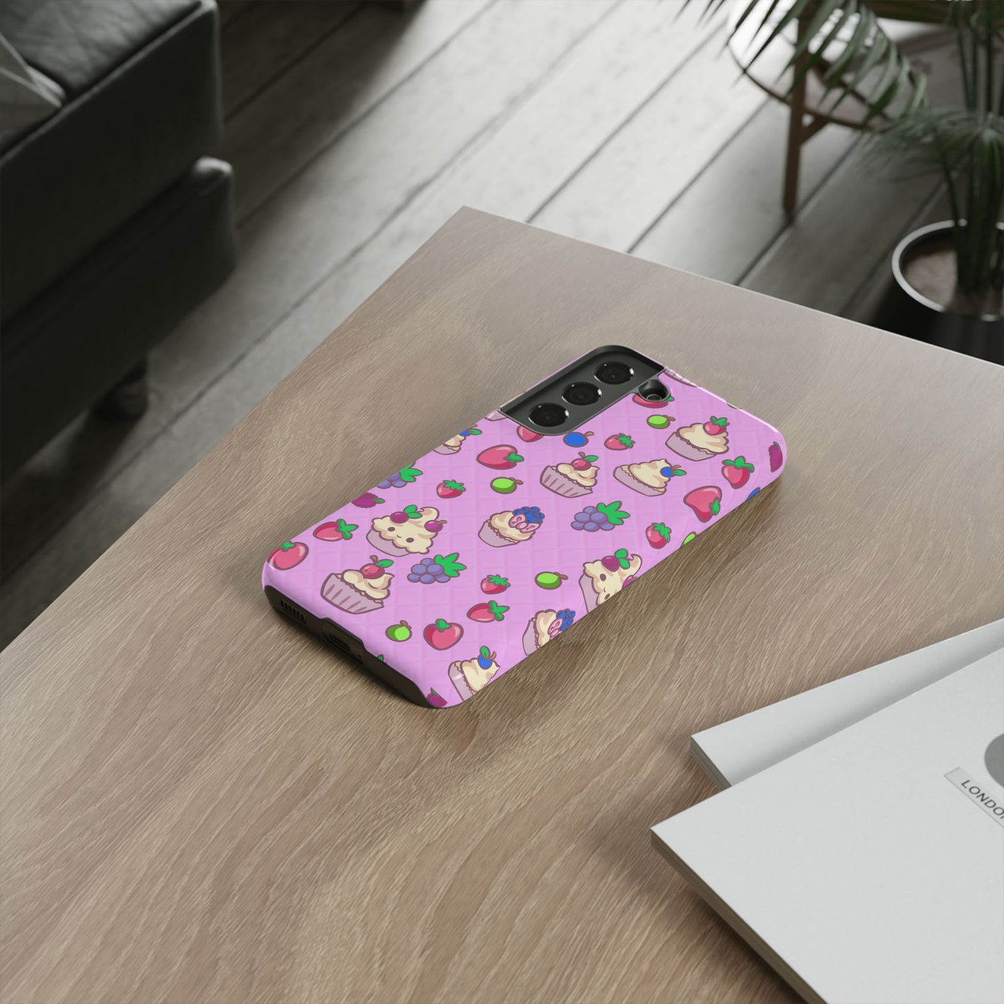 Pink Fruit Cakes Phone Case