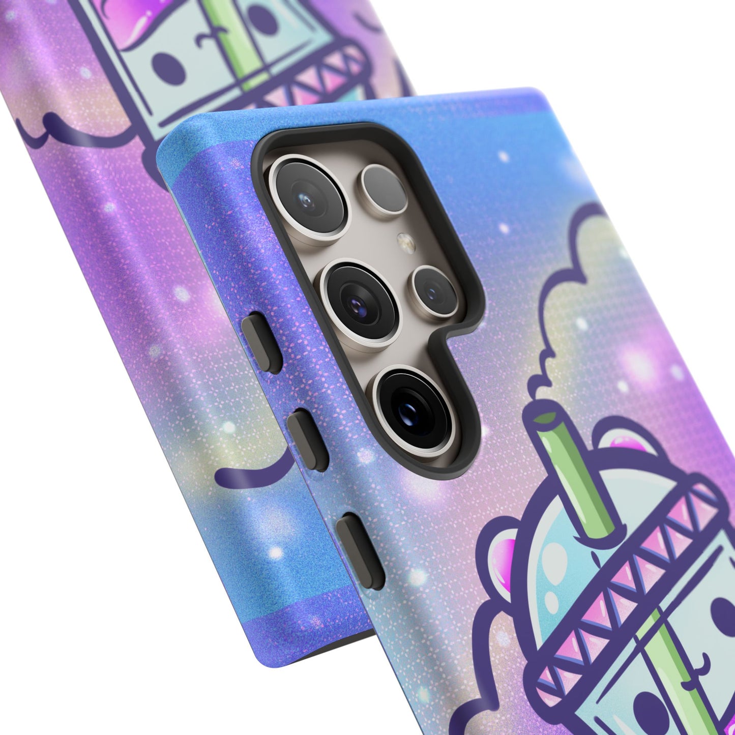 Sparkly Clouds Boba Phone Case