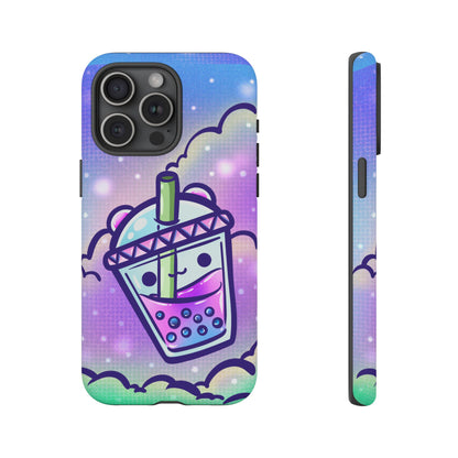 Sparkly Clouds Boba Phone Case