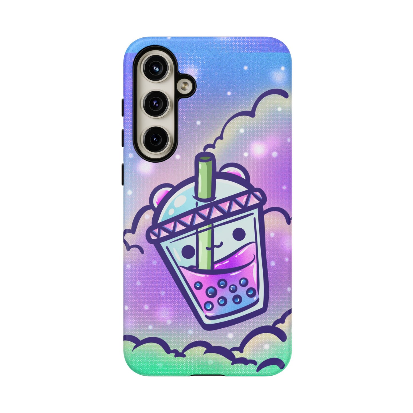 Sparkly Clouds Boba Phone Case
