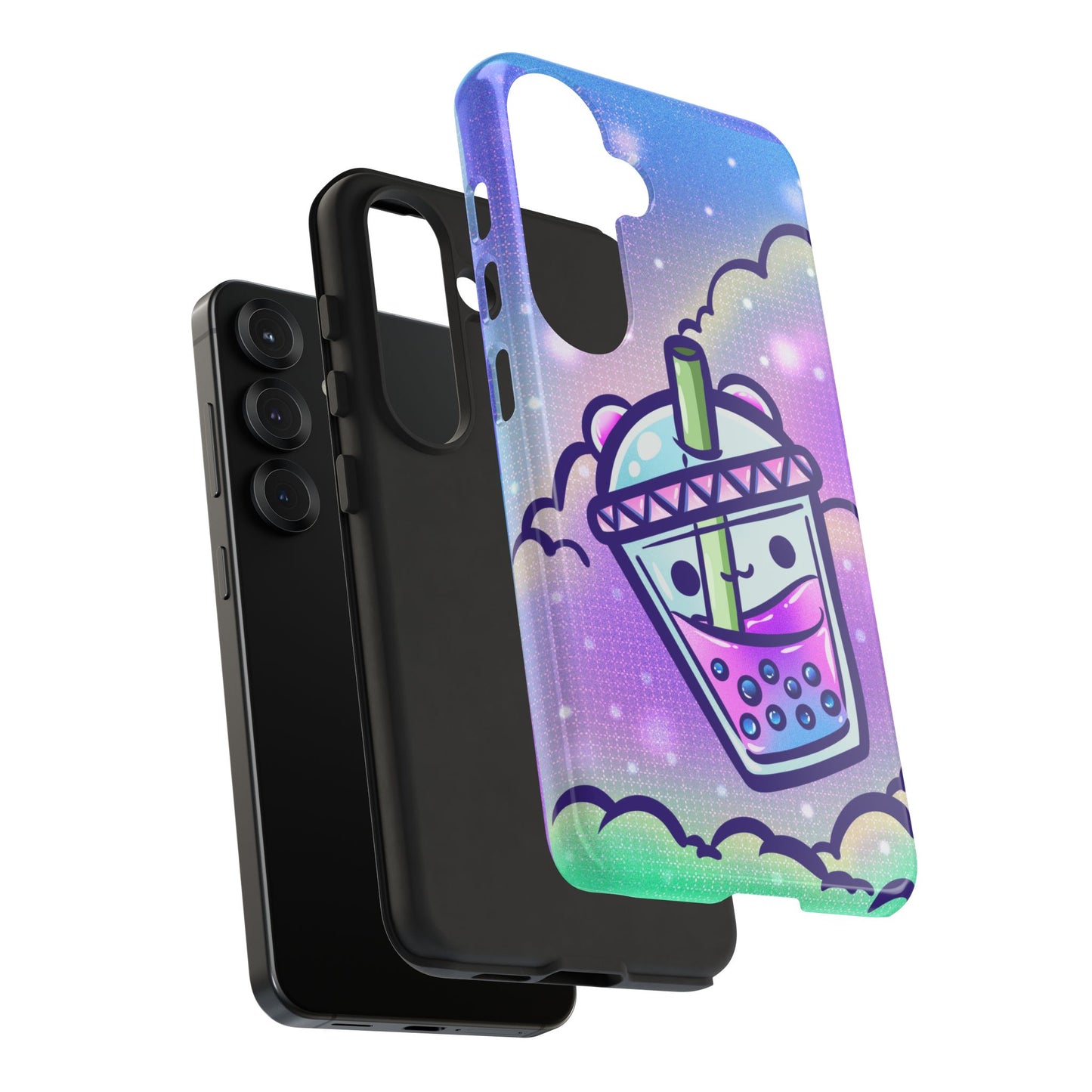 Sparkly Clouds Boba Phone Case