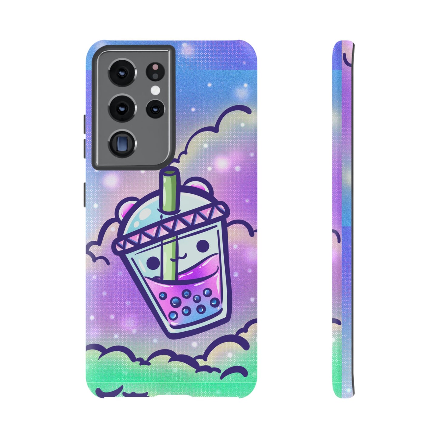 Sparkly Clouds Boba Phone Case