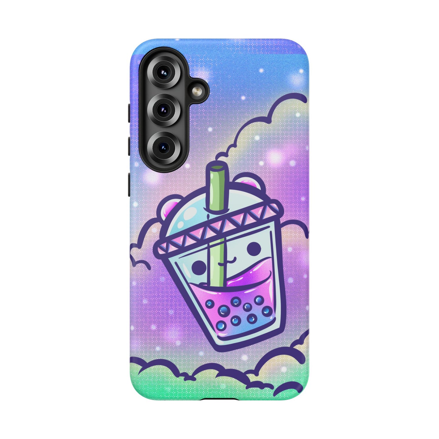 Sparkly Clouds Boba Phone Case