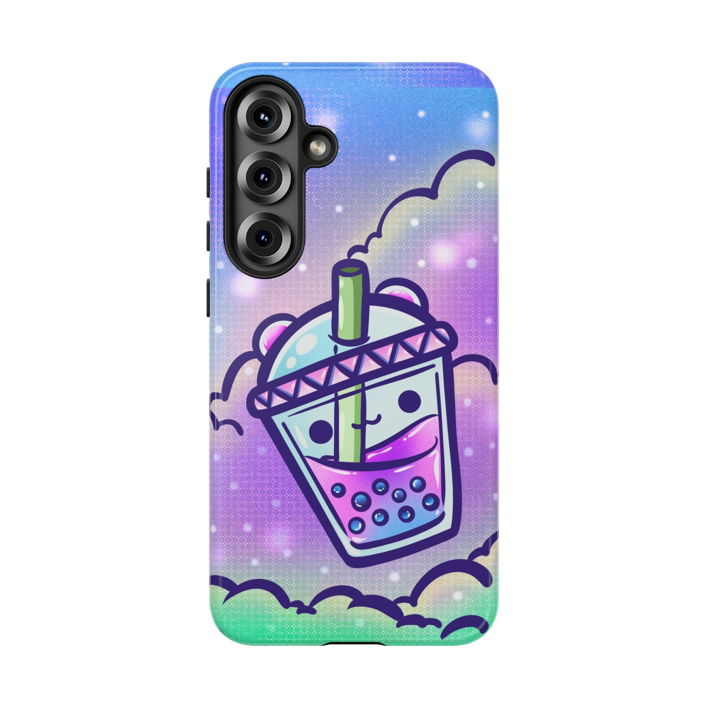 Sparkly Clouds Boba Phone Case