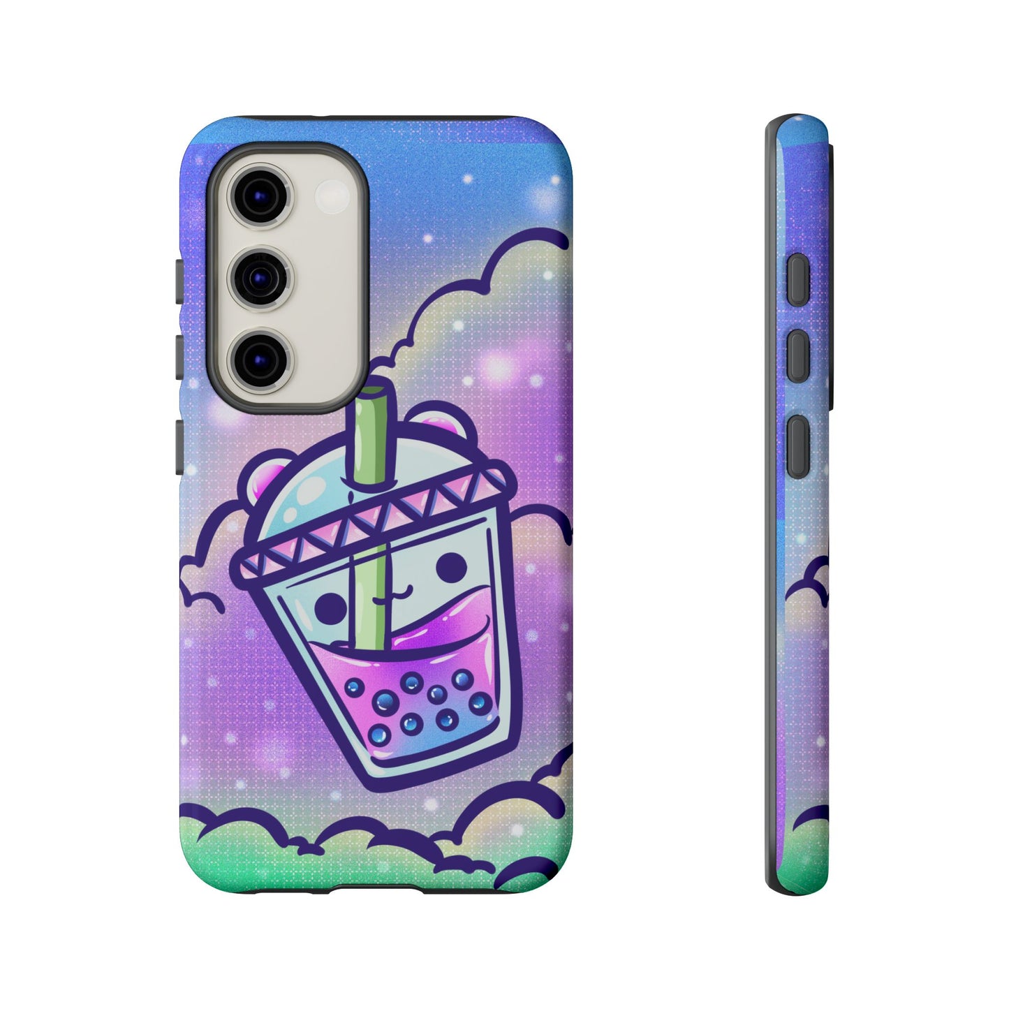 Sparkly Clouds Boba Phone Case