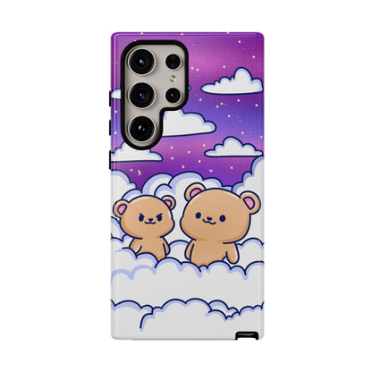 Cloud Cubs Cute Bears on Cloudy Night Sky Phone Case