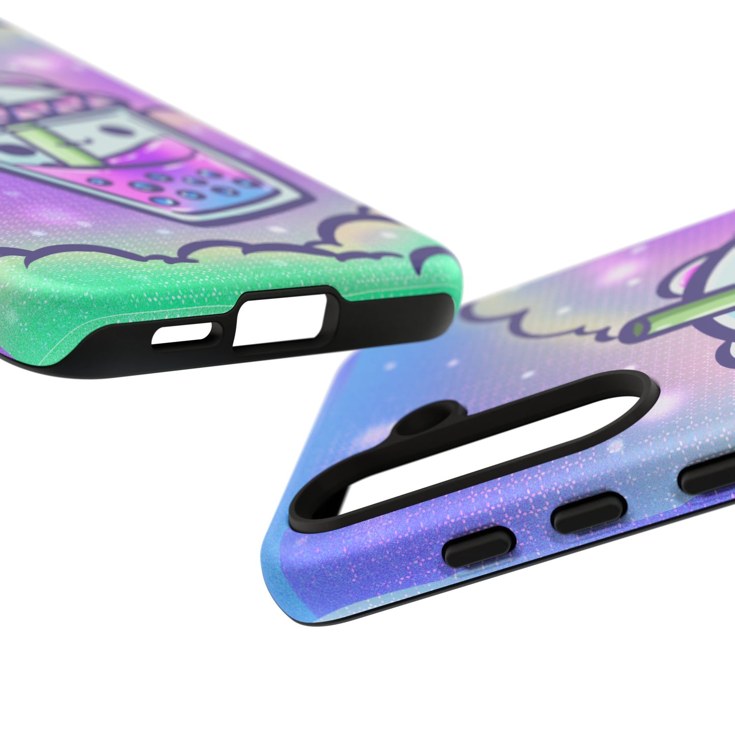 Sparkly Clouds Boba Phone Case