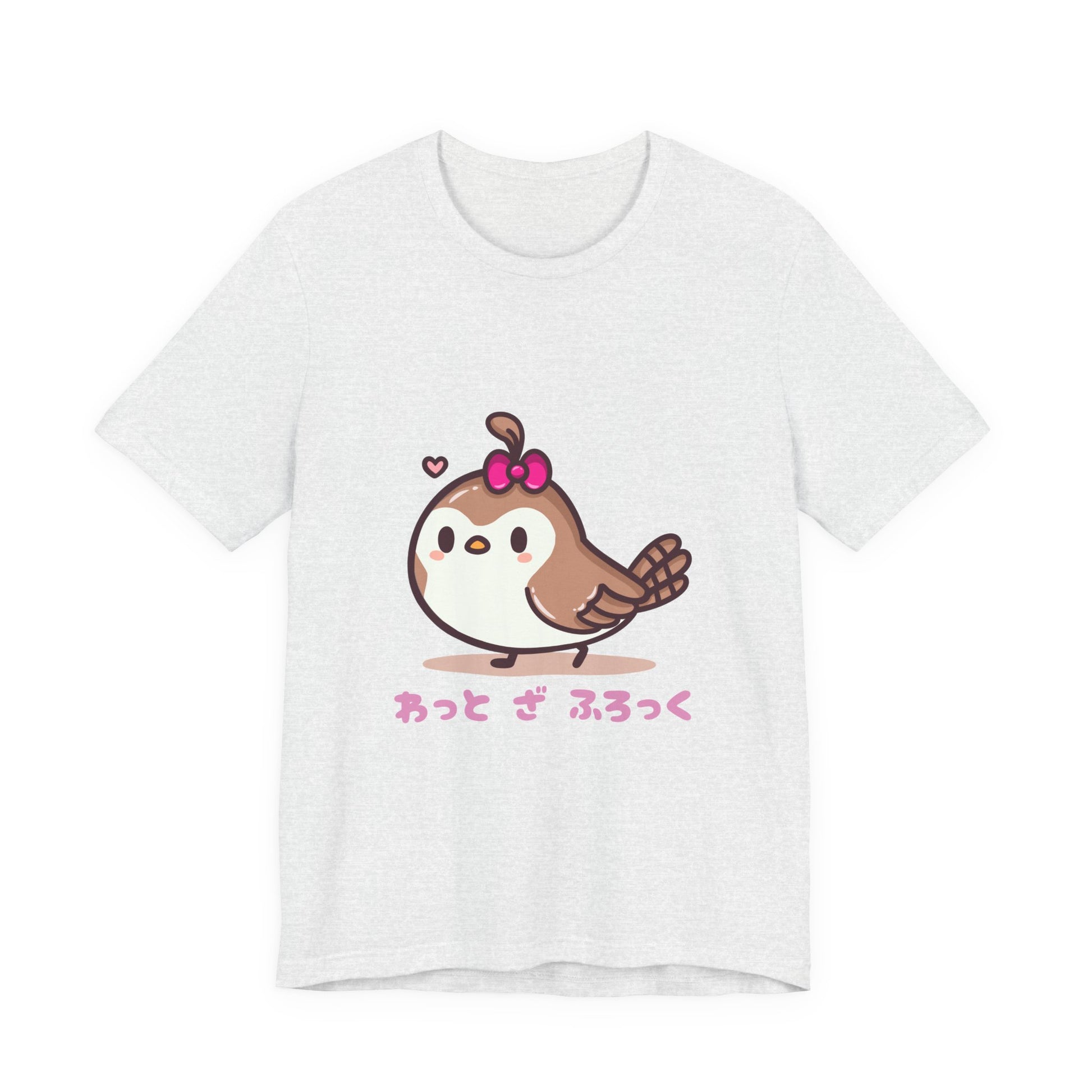 Cute Quail 'What The Flock' in Japanese T Shirt - Pink X Holic