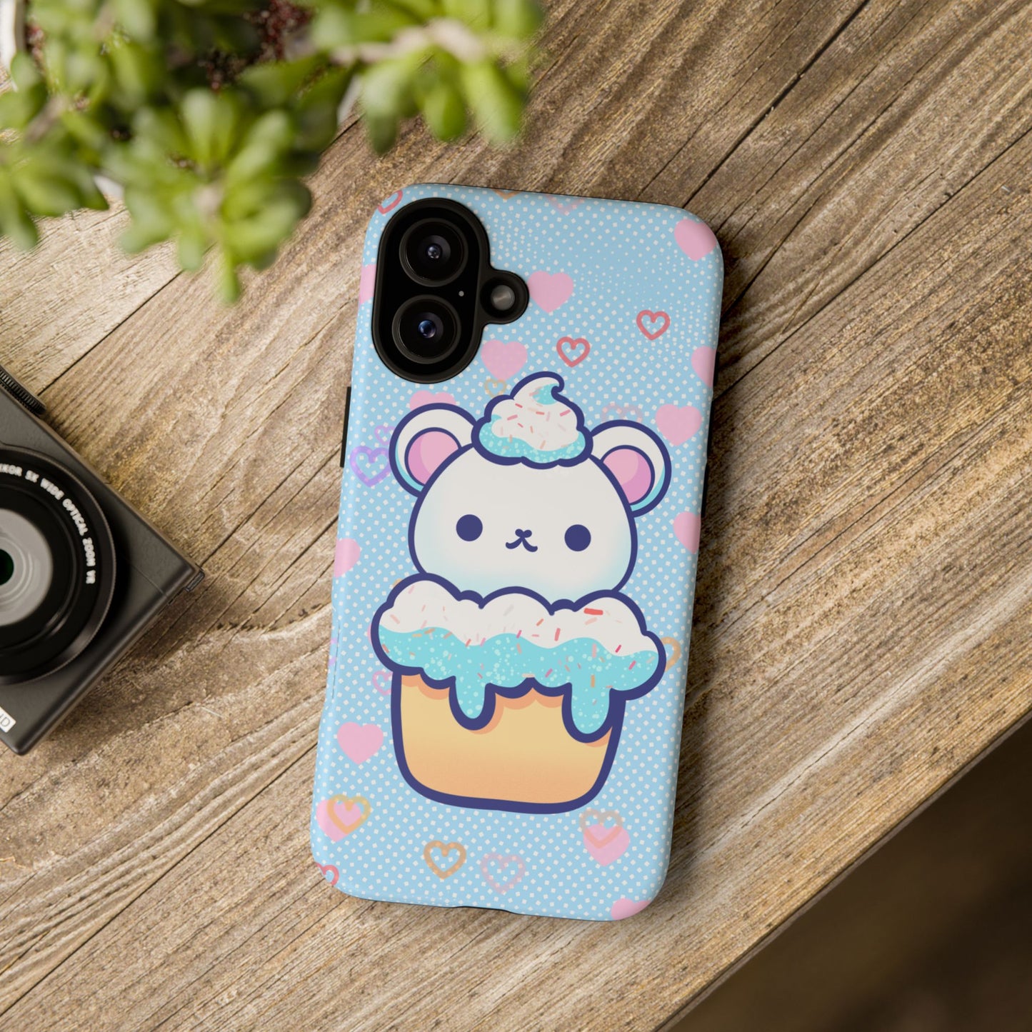 Frosty Cupcake Bear Phone Case