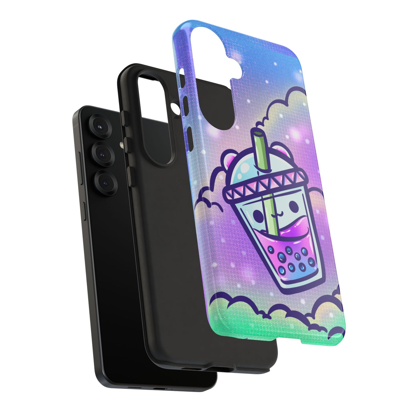 Sparkly Clouds Boba Phone Case