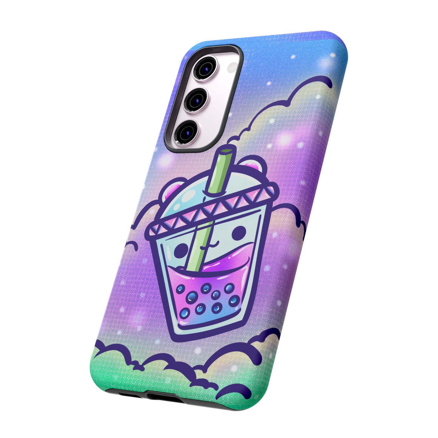 Sparkly Clouds Boba Phone Case