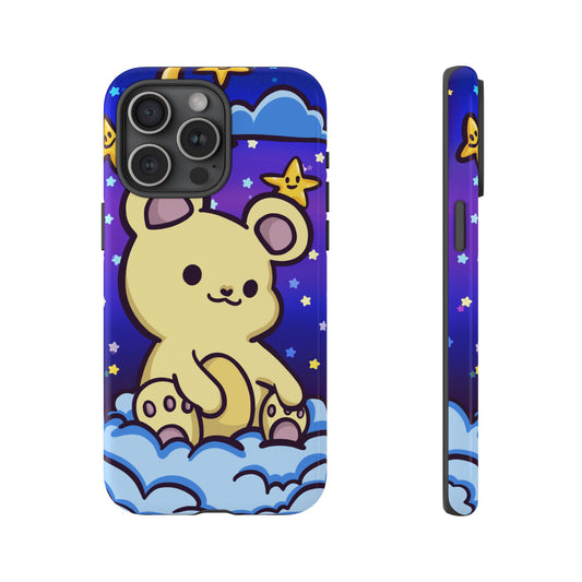 Cloud Cub Nighttime Sky Bear Phone Case - Pink X Holic