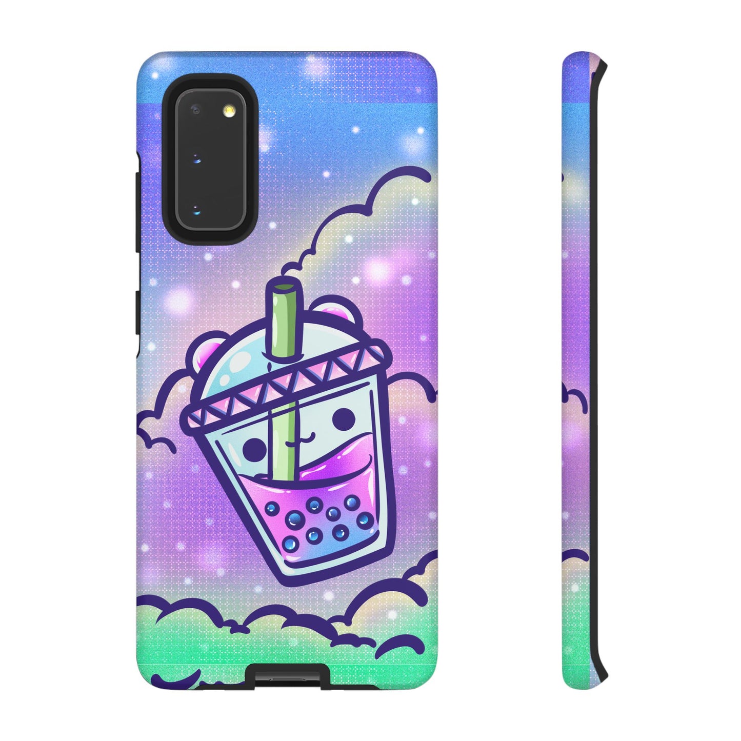 Sparkly Clouds Boba Phone Case