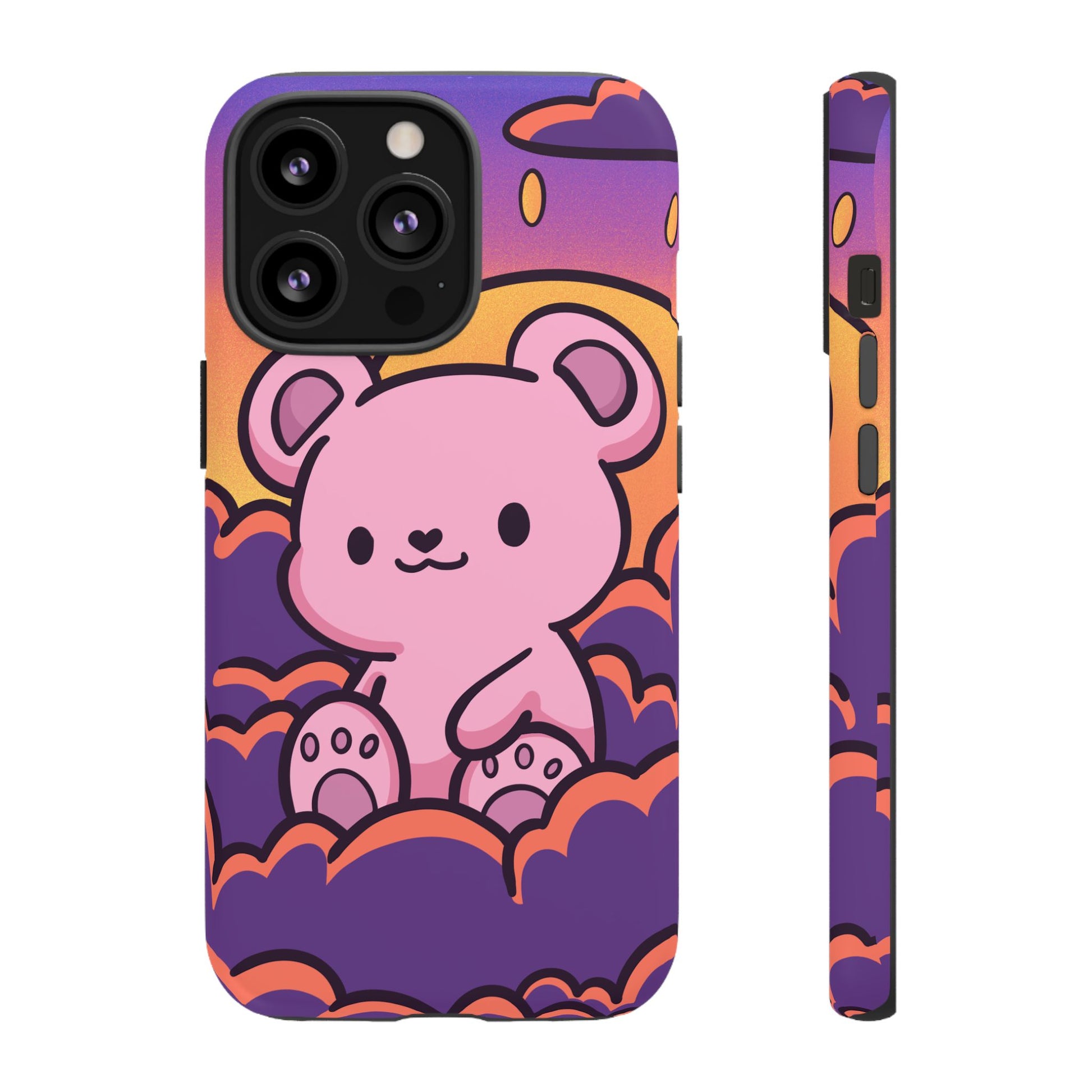 Cloud Cub Sunset Sky Bear Phone Case - Pink X Holic
