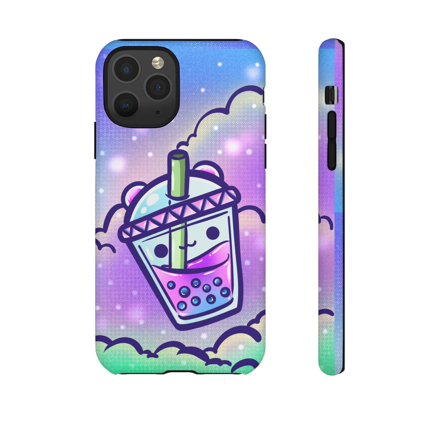 Sparkly Clouds Boba Phone Case