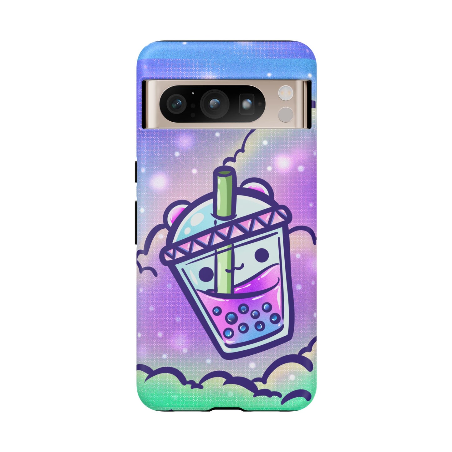 Sparkly Clouds Boba Phone Case