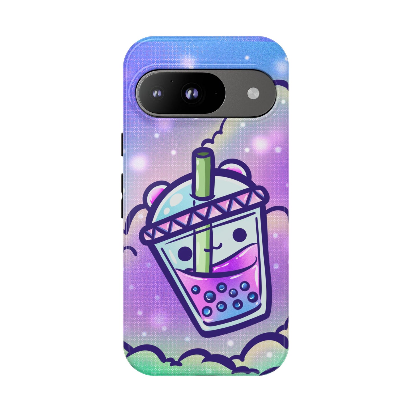 Sparkly Clouds Boba Phone Case