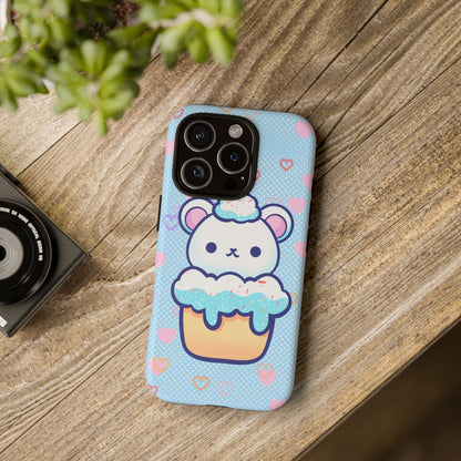Frosty Cupcake Bear Phone Case