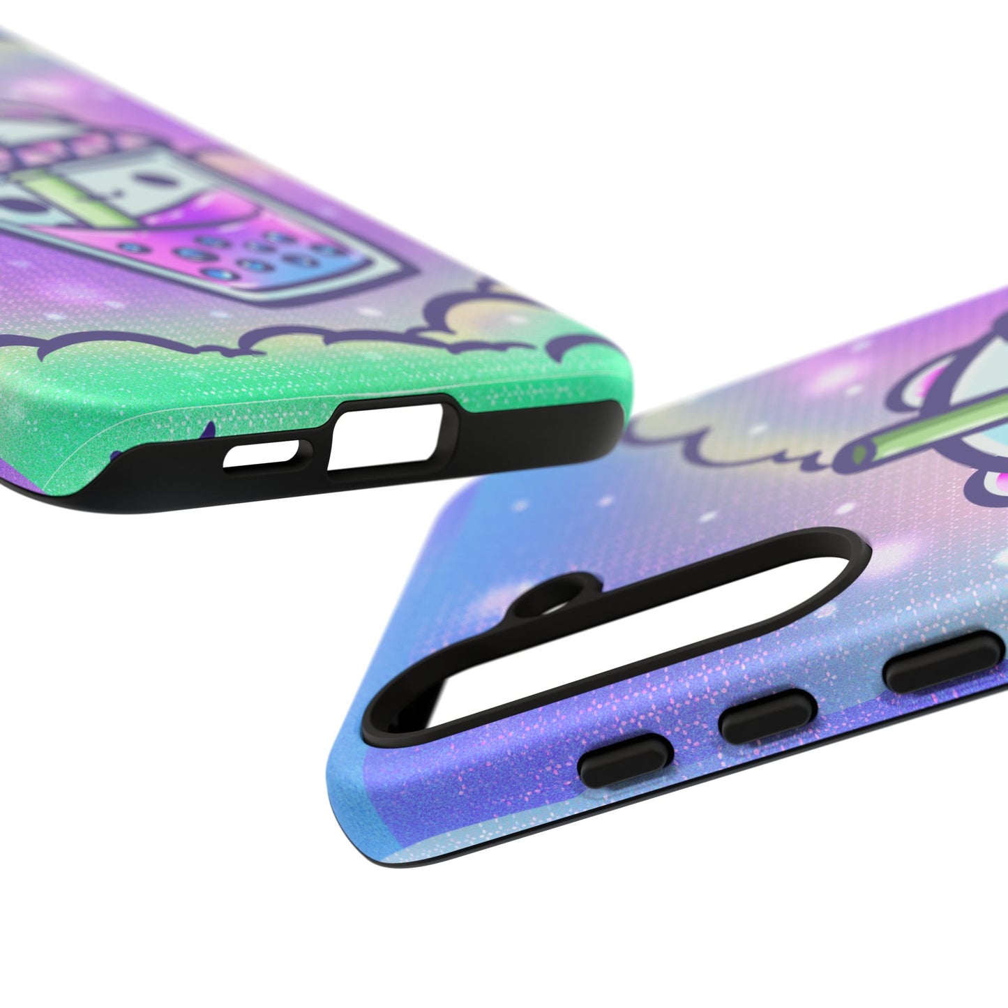 Sparkly Clouds Boba Phone Case